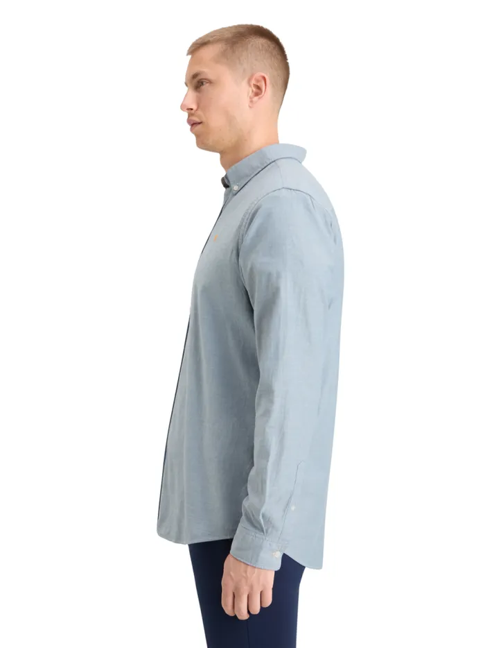 Men OXFORD SOLID Rich Mahogany Scotch and Soda Shirts