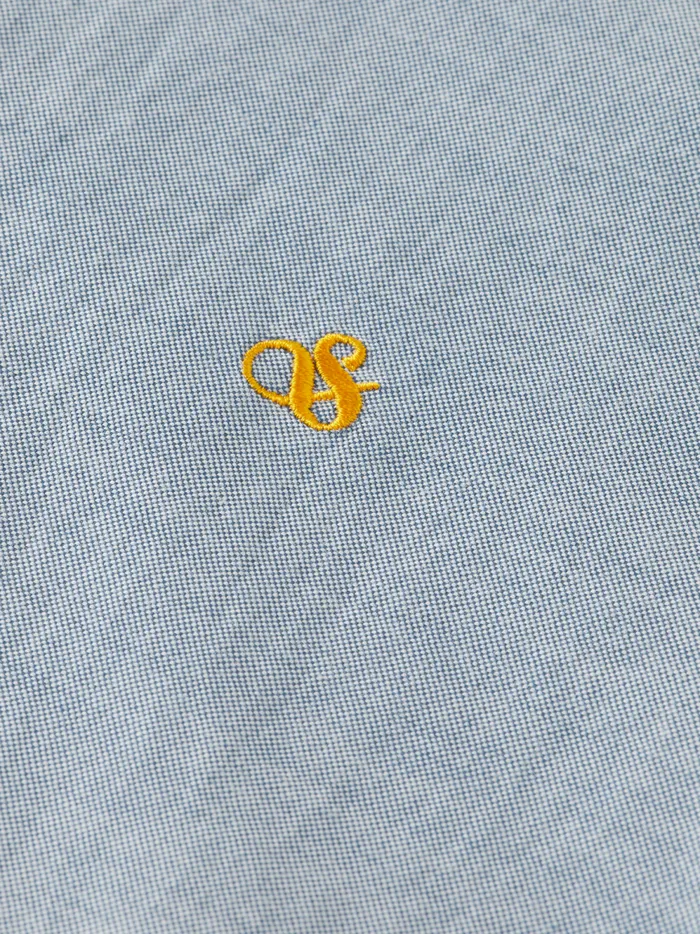 Men OXFORD SOLID Rich Mahogany Scotch and Soda Shirts