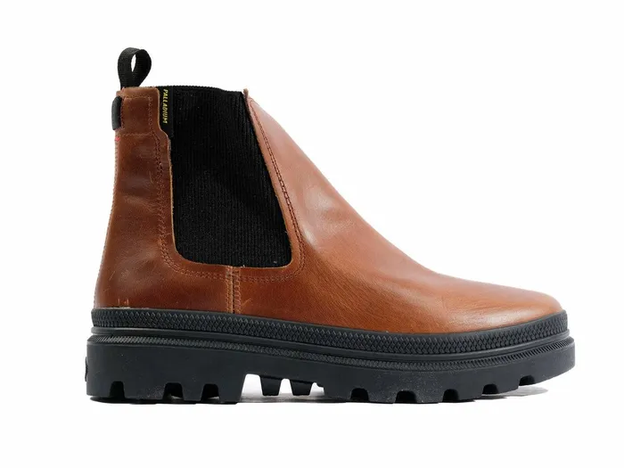 Men Palladium Boots Pallatrooper Chelsea Beeswax Brown