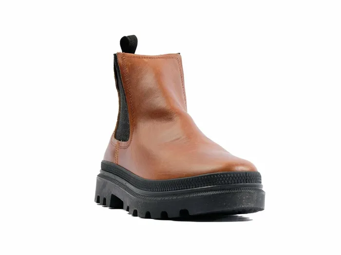 Men Palladium Boots Pallatrooper Chelsea Beeswax Brown