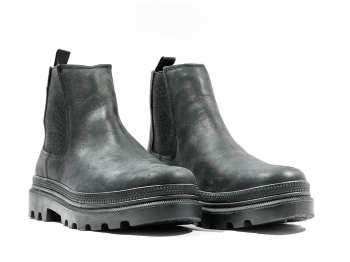 Men Palladium Boots Pallatrooper Chelsea Blackblack