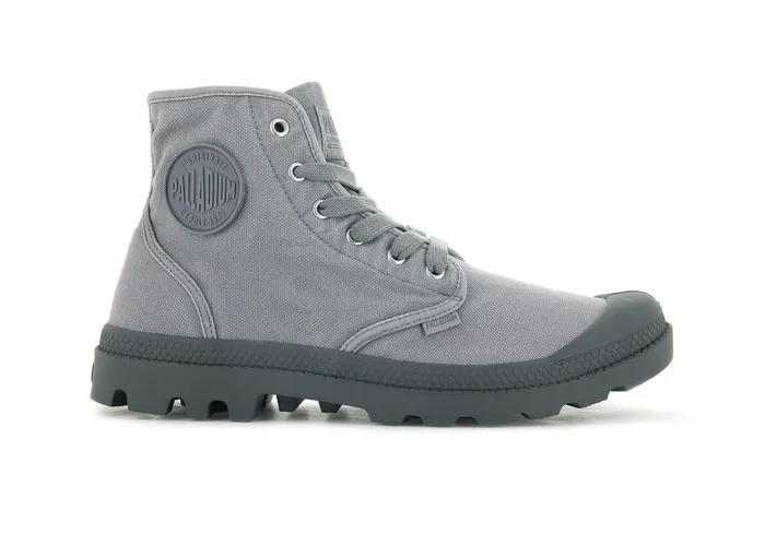 Men Palladium Boots Pampa Hi Gray Flannel