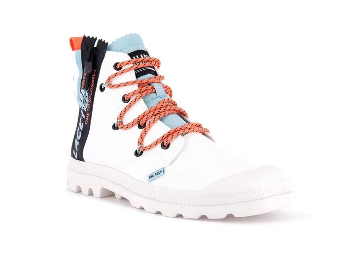 Men Palladium Boots Pampa Lite Lace It Star White
