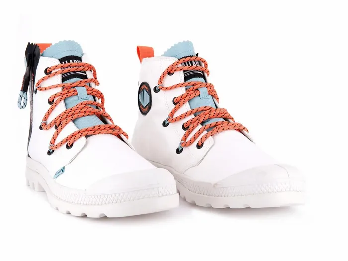 Men Palladium Boots Pampa Lite Lace It Star White