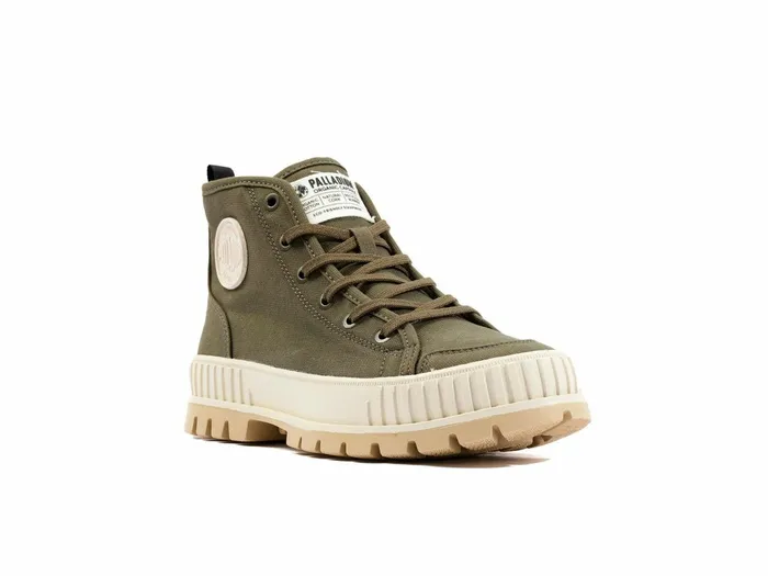 Men Palladium Sneakers Pallashock Organic 2 Olive Night