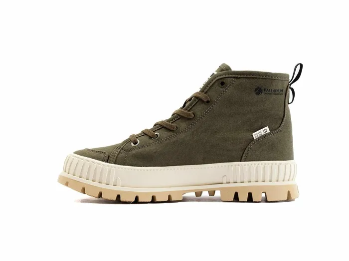 Men Palladium Sneakers Pallashock Organic 2 Olive Night