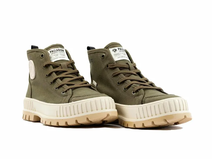 Men Palladium Sneakers Pallashock Organic 2 Olive Night