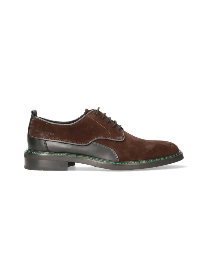 Men Paradig Dark Brown Scotch and Soda Boots and Loafers