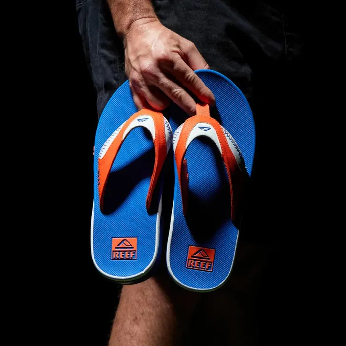 Men Reef Sandals Fanning Pregame Orangeblue