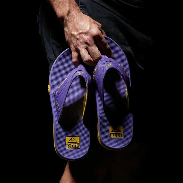 Men Reef Sandals Fanning Pregame Purplegold