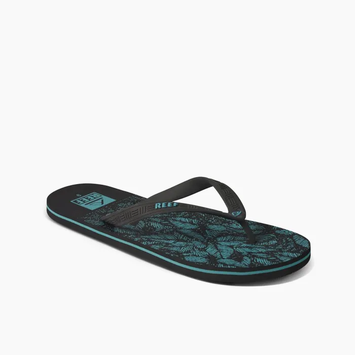 Men Reef Sandals Seaside Prints Aquifier Palm Men Reef Sandals Seaside Prints Aquifier Palm