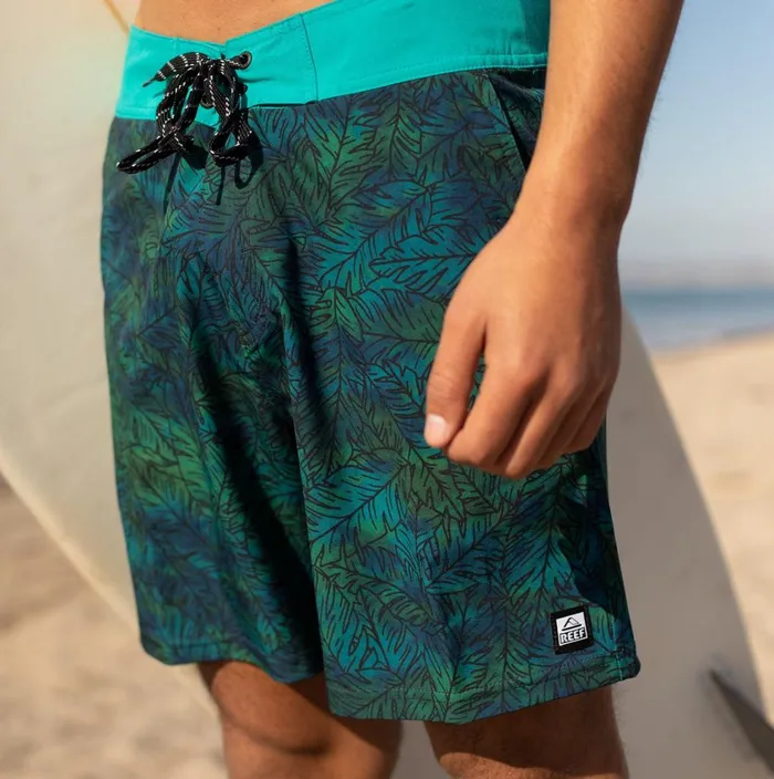 Men Reef Shorts Boardshorts and Pants Worley FW Wvn Short Tile Blue