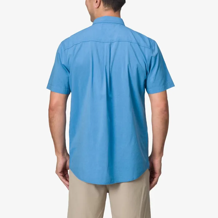 Men Reef TShirts and Shirts Collins Short Sleeve Shirt Parisian Blue