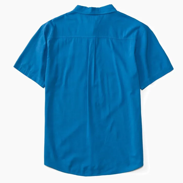 Men Reef TShirts and Shirts Collins Short Sleeve Shirt Parisian Blue