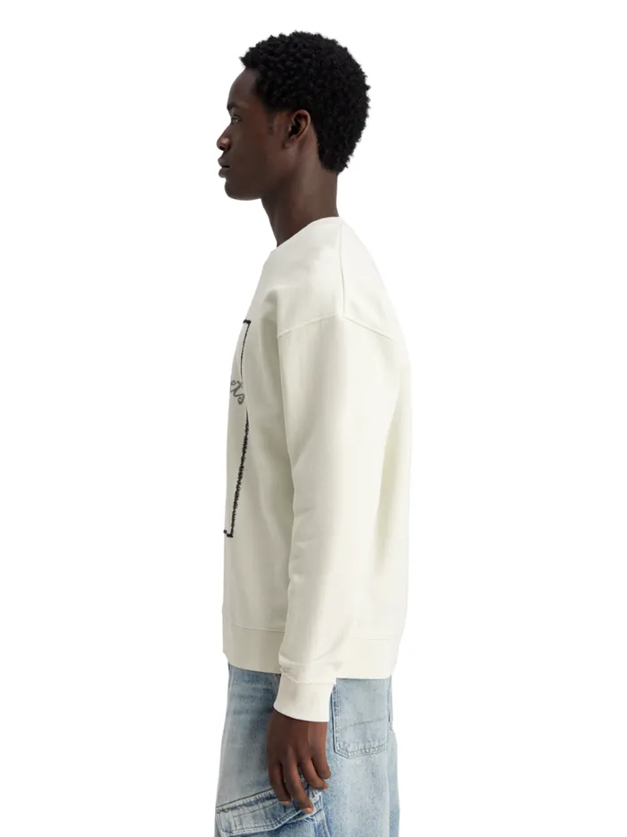 Men Relaxed Fit Artwork Sweatshirt Swan Scotch and Soda Sweatshirts and Hoodies