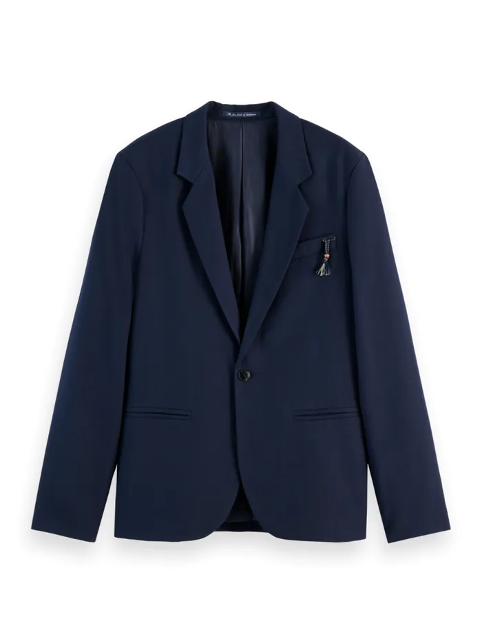 Men RELAXED WOOLBLEND SINGLEBUTTON BLAZER Night Scotch and Soda Blazers and Waistcoats