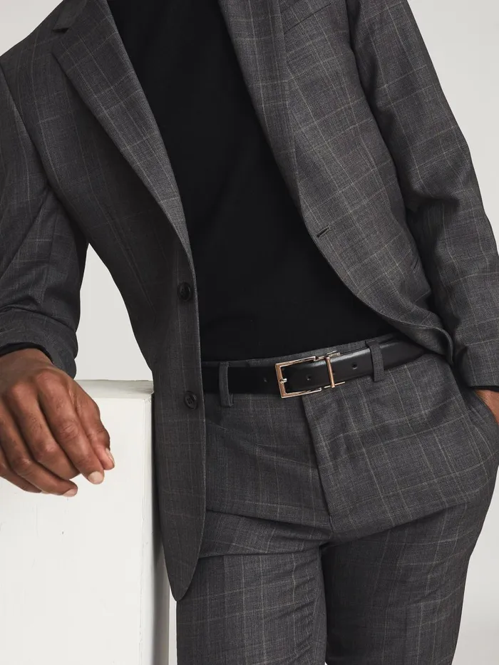 Men Ricky Reversible Leather Belt Black Reiss Belts Men Ricky Reversible Leather Belt Black Reiss Belts
