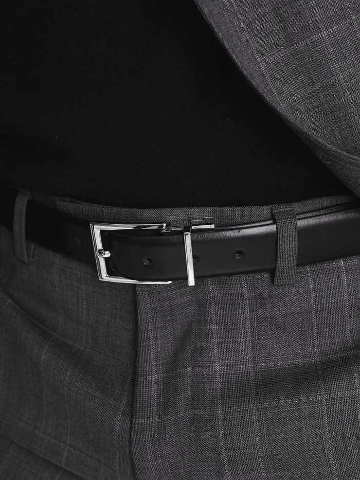 Men Ricky Reversible Leather Belt Black Reiss Belts Men Ricky Reversible Leather Belt Black Reiss Belts
