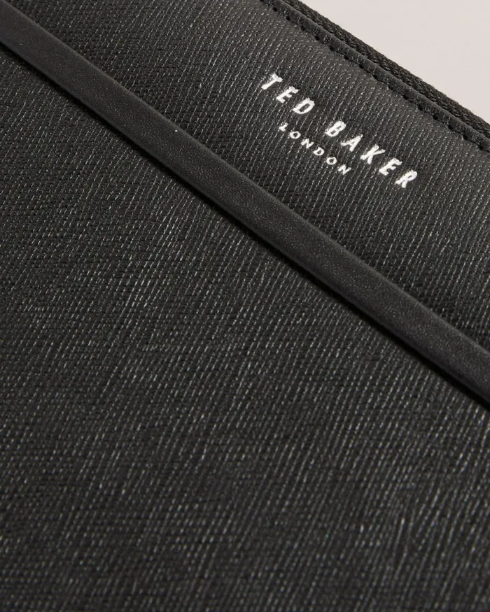 Men SAMUELS 8211 Saffiano Leather Ziparound Wallet Black Ted Baker Wallets and Cardholders Men SAMUELS 8211 Saffiano Leather Ziparound Wallet Black Ted Baker Wallets and Cardholders