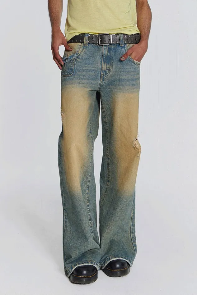 Men Sand Wash Blaze Jean Blue Jaded London Jeans