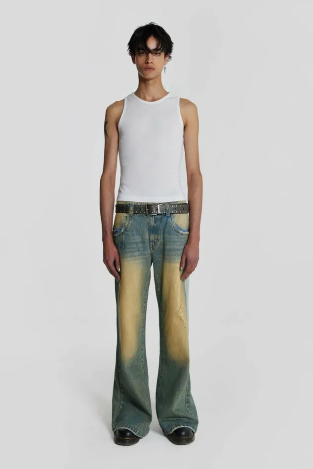 Men Sand Wash Blaze Jean Blue Jaded London Jeans