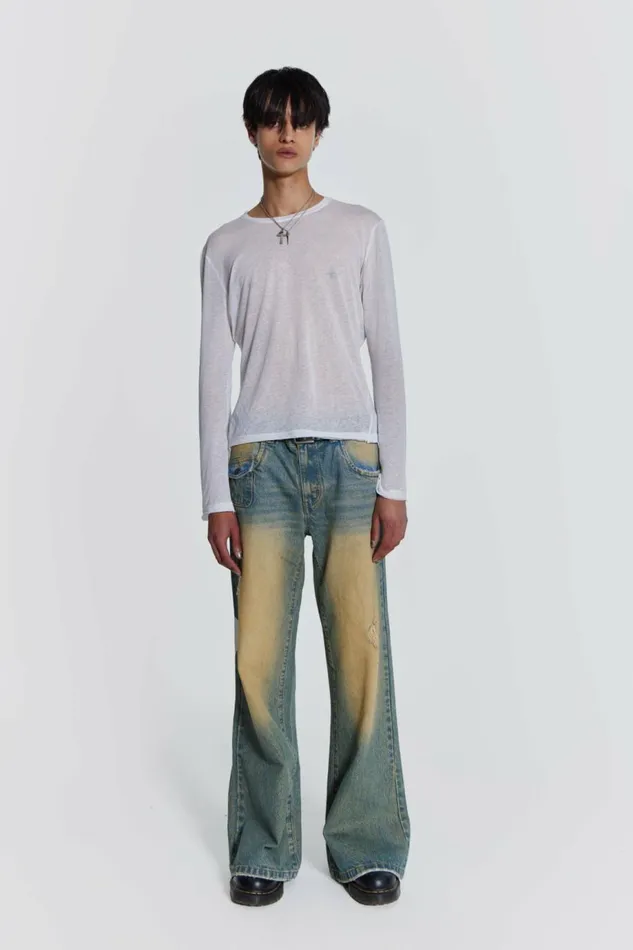 Men Sand Wash Blaze Jean Blue Jaded London Jeans