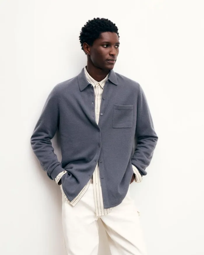 Men Shirts and TShirts From Future Long Sleeve Shirt Storm Grey