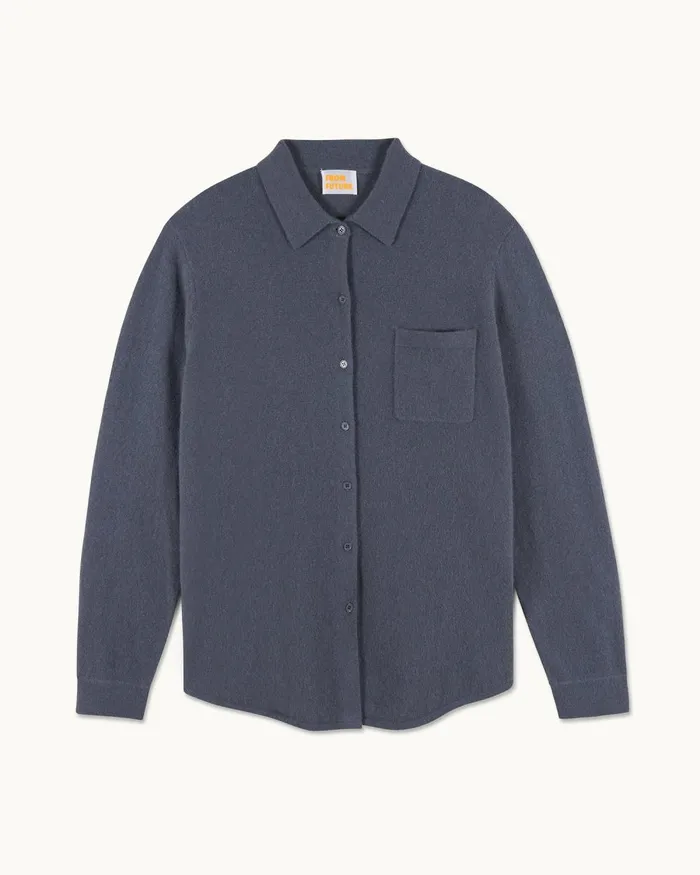 Men Shirts and TShirts From Future Long Sleeve Shirt Storm Grey