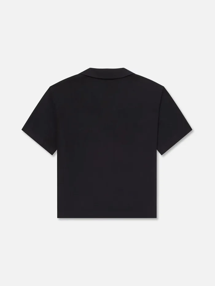 Men Shirts FRAME Short Sleeve Camp Collar Shirt 8212 Dark Navy Men Shirts FRAME Short Sleeve Camp Collar Shirt 8212 Dark Navy