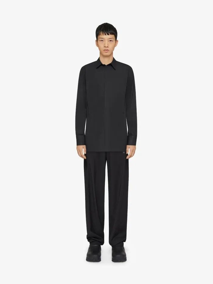 Men Shirts Givenchy Shirt In Poplin Black