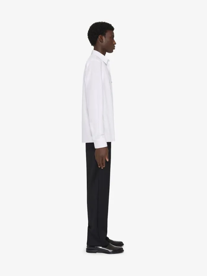 Men Shirts Givenchy Shirt In Poplin White