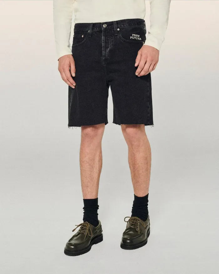 Men Shorts From Future Jack Jean Shorts Black