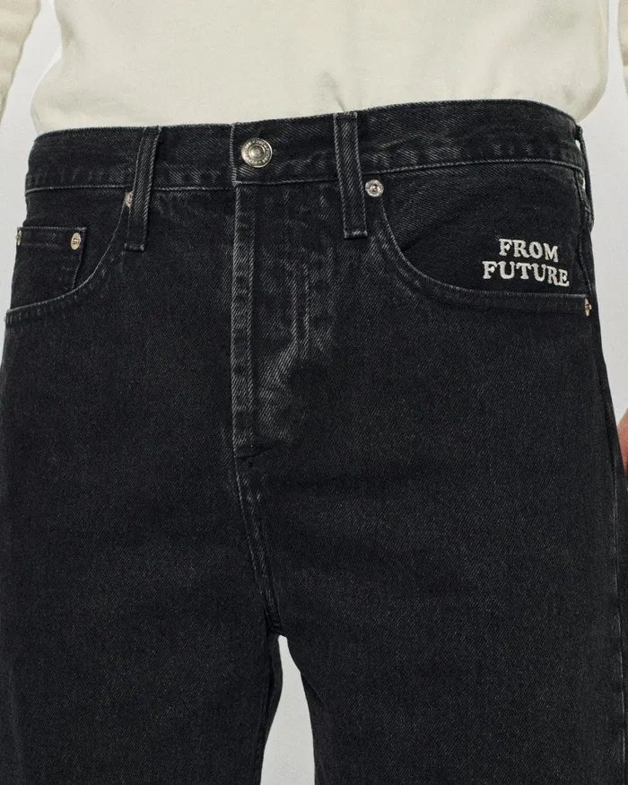 Men Shorts From Future Jack Jean Shorts Black