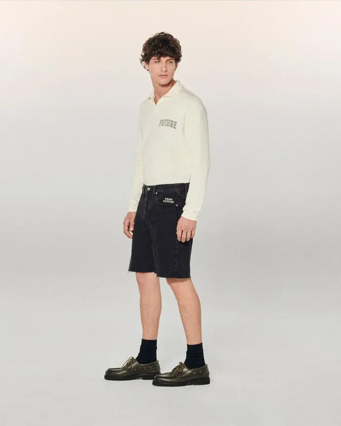 Men Shorts From Future Jack Jean Shorts Black