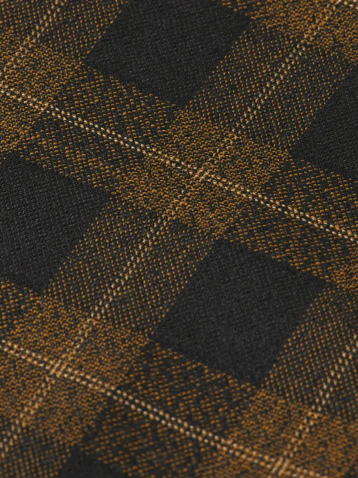 Men Singlebreasted Yarndyed Check Regular Fit Blazer Golden Brown Check Scotch and Soda Blazers and Waistcoats
