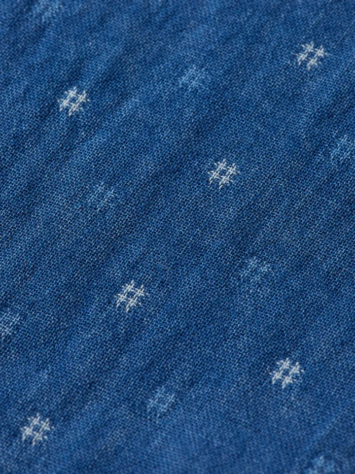Men Special Denim Weave With Wash Effects Shirt Washed Indigo Scotch and Soda Shirts
