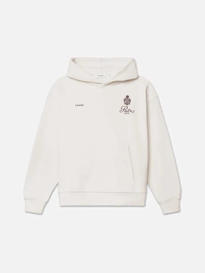 Men Sweaters and Hoodies FRAME Ritz Men039s Hoodie 8212 Cream