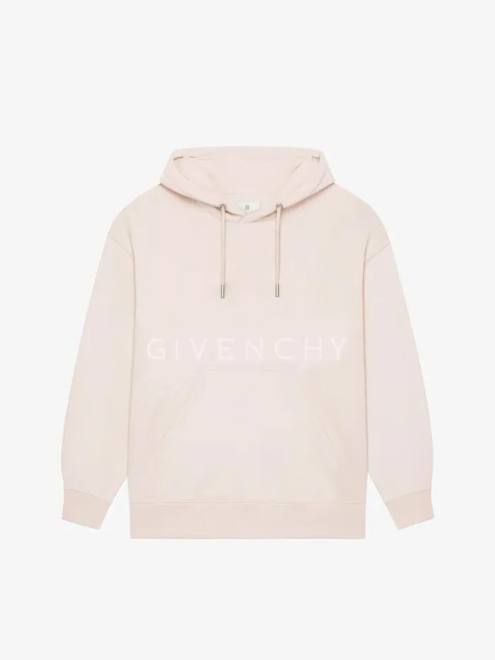 Men Sweatshirts and Hoodies Givenchy GIVENCHY 4G Slim Fit Hoodie In Fleece Nude Pink