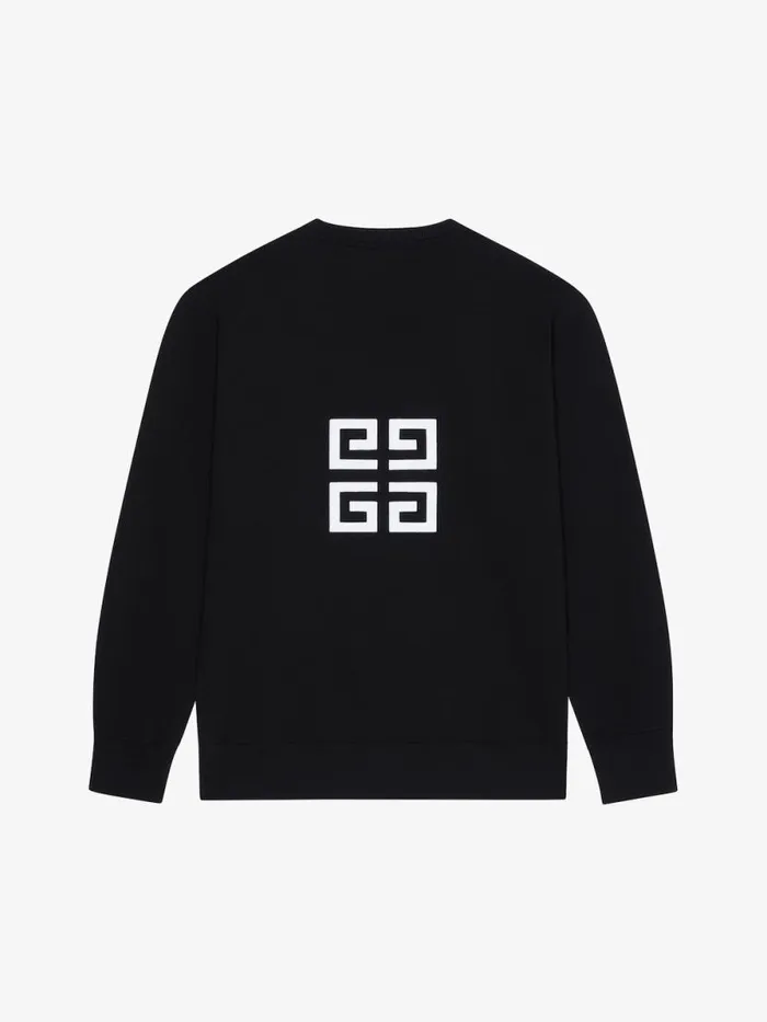 Men Sweatshirts and Hoodies Givenchy GIVENCHY 4G Slim Fit Sweatshirt In Fleece Black