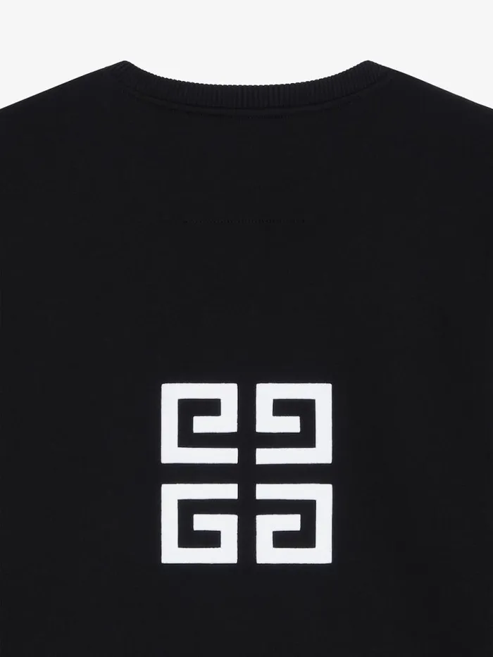 Men Sweatshirts and Hoodies Givenchy GIVENCHY 4G Slim Fit Sweatshirt In Fleece Black