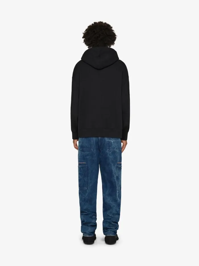 Men Sweatshirts and Hoodies Givenchy GIVENCHY Archetype Slim Fit Hoodie In Fleece Black