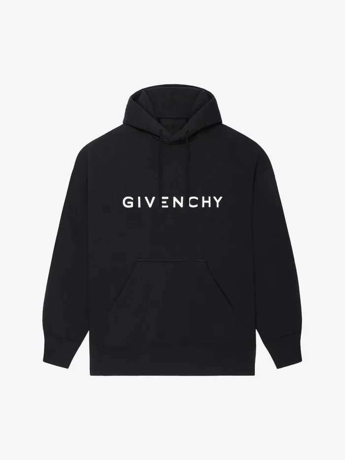 Men Sweatshirts and Hoodies Givenchy GIVENCHY Archetype Slim Fit Hoodie In Fleece Black