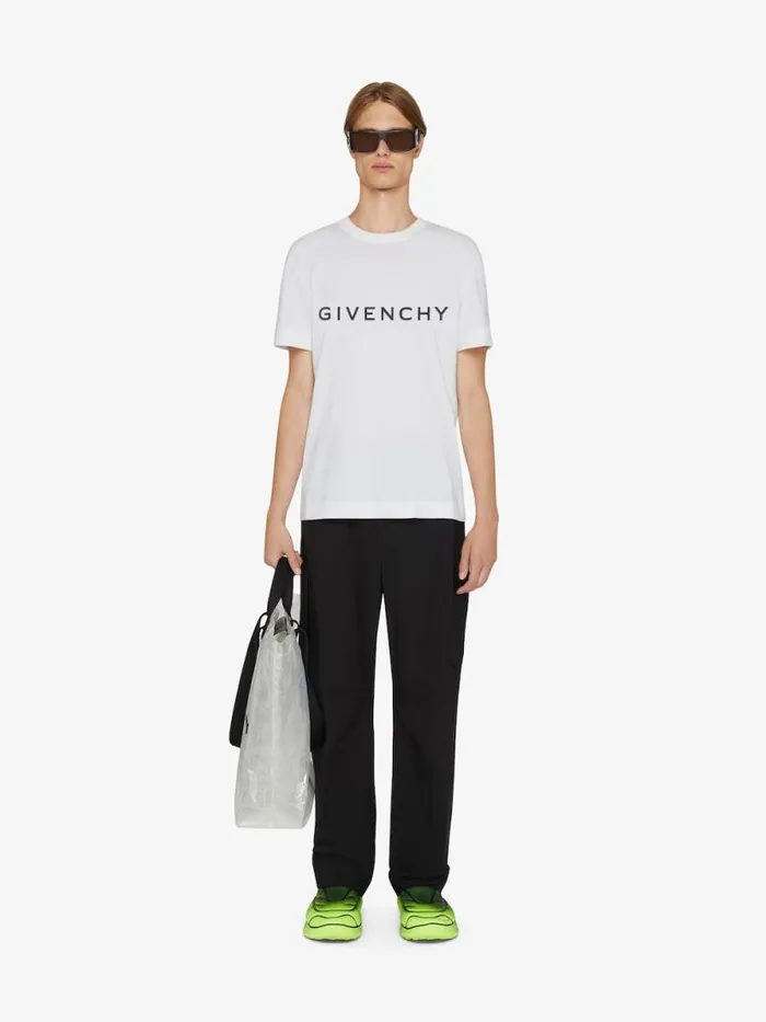 Men TShirts Givenchy GIVENCHY Archetype Slim Fit Tshirt In Cotton White