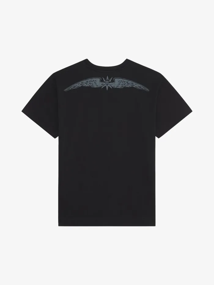 Men TShirts Givenchy Tshirt In Cotton GIVENCHY Wings Black