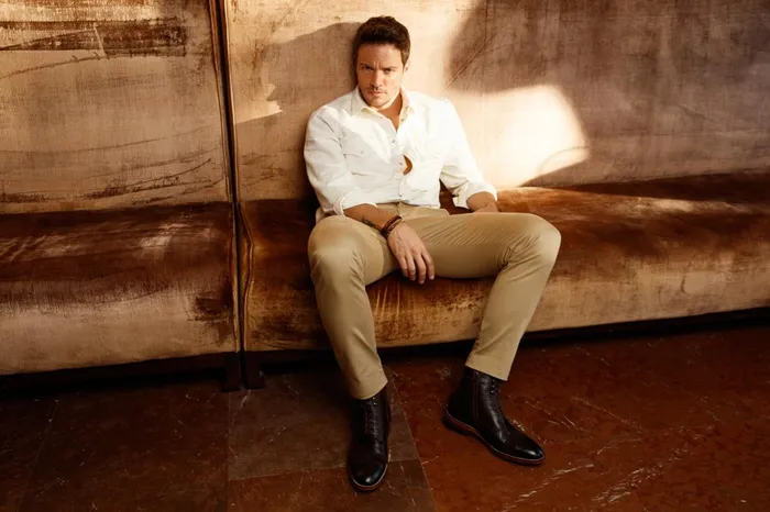 Men The Anderson Brown Leather and Suede Brogue LaceUp Boot With A Zipp Vinci Leather Boots