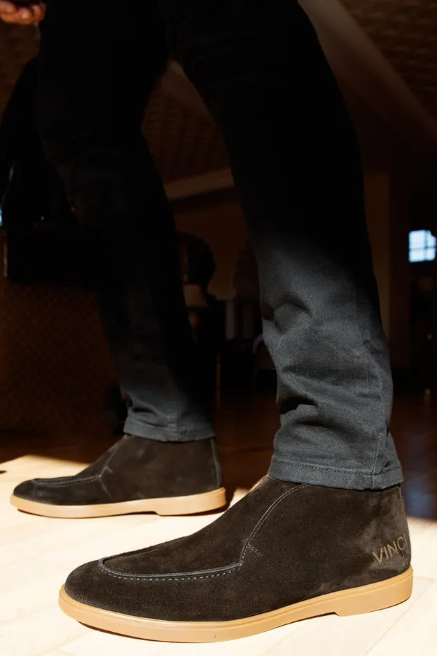 Men The Belek Black Open Walk Suede Leather Boot Vinci Leather Boots