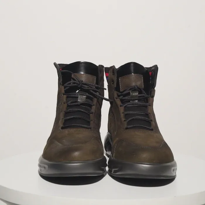 Men The Caracas Green Suede Leather Casual Boot Vinci Leather Boots