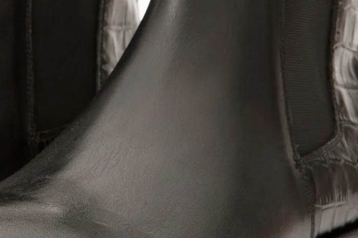 Men The Manby Black Leather Chelsea Boot Vinci Leather Boots