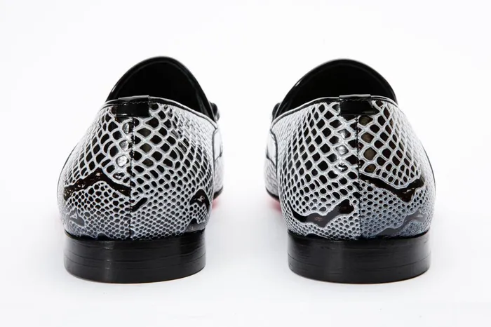 Men The Milano BlackWhite Shoe Bit Loafer Shoe Vinci Leather Best Sellers