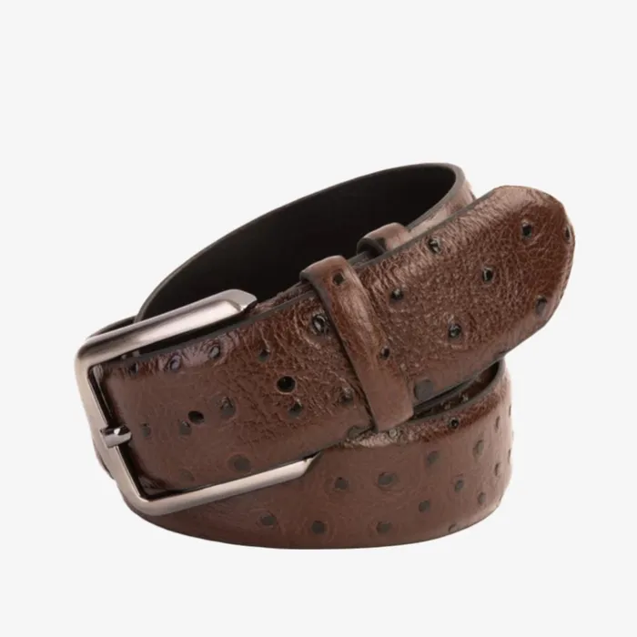 Men The Monterrey Brown Leather Belt Vinci Leather Leather Belts